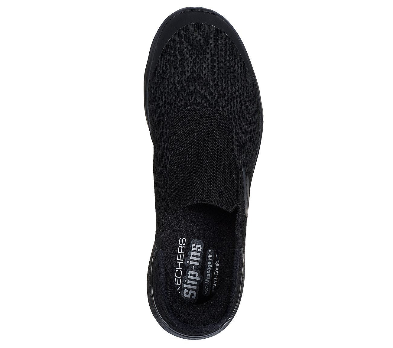GO WALK MASSAGE FIT - CURRENT, BBLACK Footwear Top View