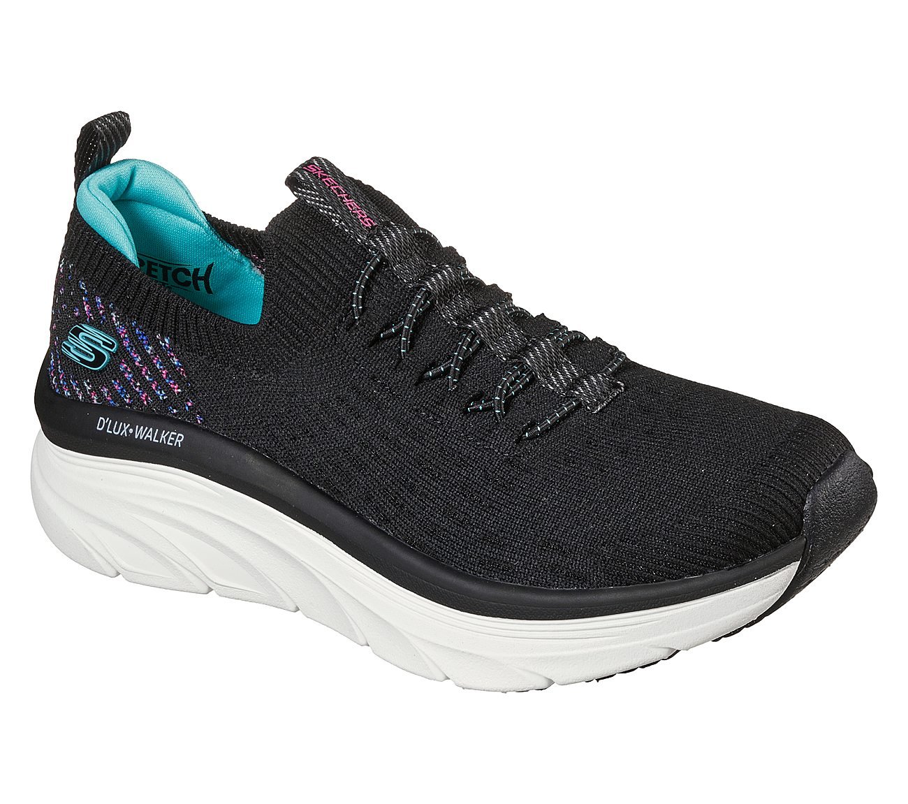 D'LUX WALKER, BLACK/LIGHT BLUE Footwear Right View