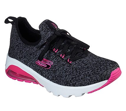 SKECH-AIR EXTREME-EASY MOVE, BLACK/HOT PINK Footwear Lateral View