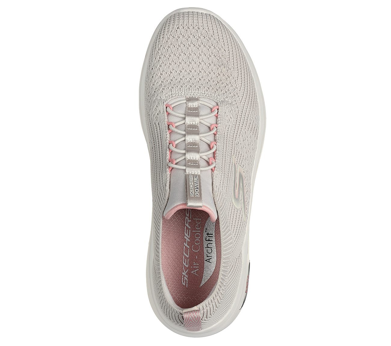 GO WALK ARCH FIT 2.0 - SOFIA, TAUPE/PINK Footwear Top View
