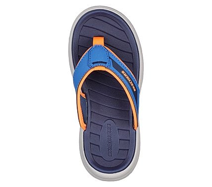 SUN SPURT- BEACH SEASON, BLUE/NAVY Footwear Top View