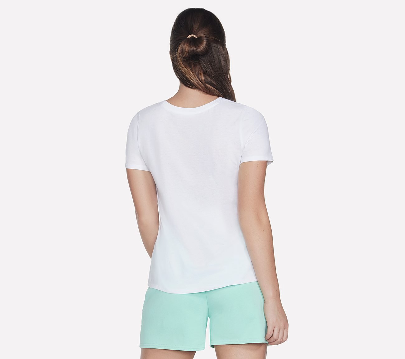 DIAMOND BUTTERFLY SHADOW T-SHIRT, WWWHITE Apparel Top View