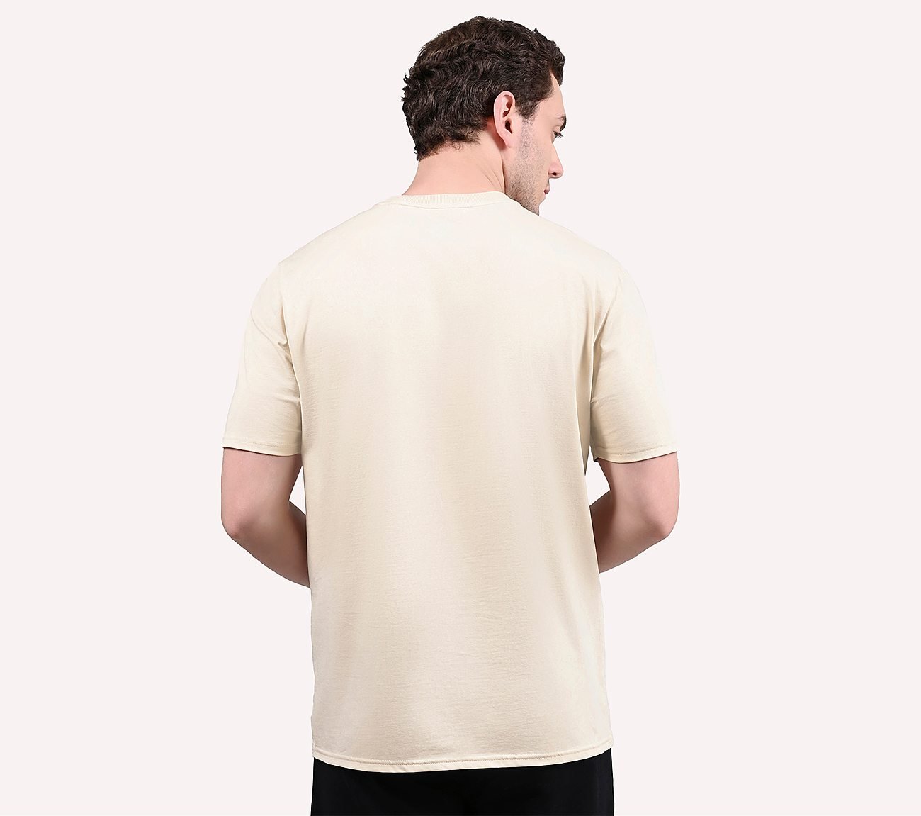 OASIS SKX STAMP TEE, OFF WHITE/GREY Apparels Left View