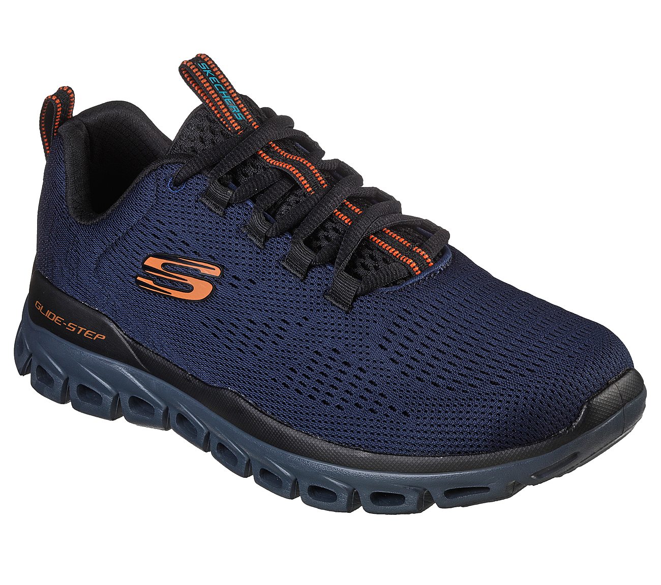 GLIDE-STEP - FASTEN UP, NAVY/BLACK Footwear Right View