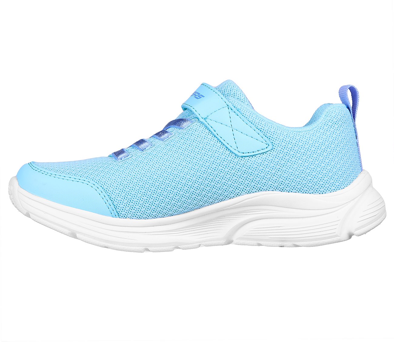 WAVY LITES - BLISSFULLY FREE, AQUA Footwear Left View