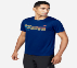 GO LIKE NEVER BEFORE T-SHIRT, BLUE/WHITE Apparels Top View