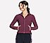 GOFLEX RIB JACKET, BURGUNDY/PINK