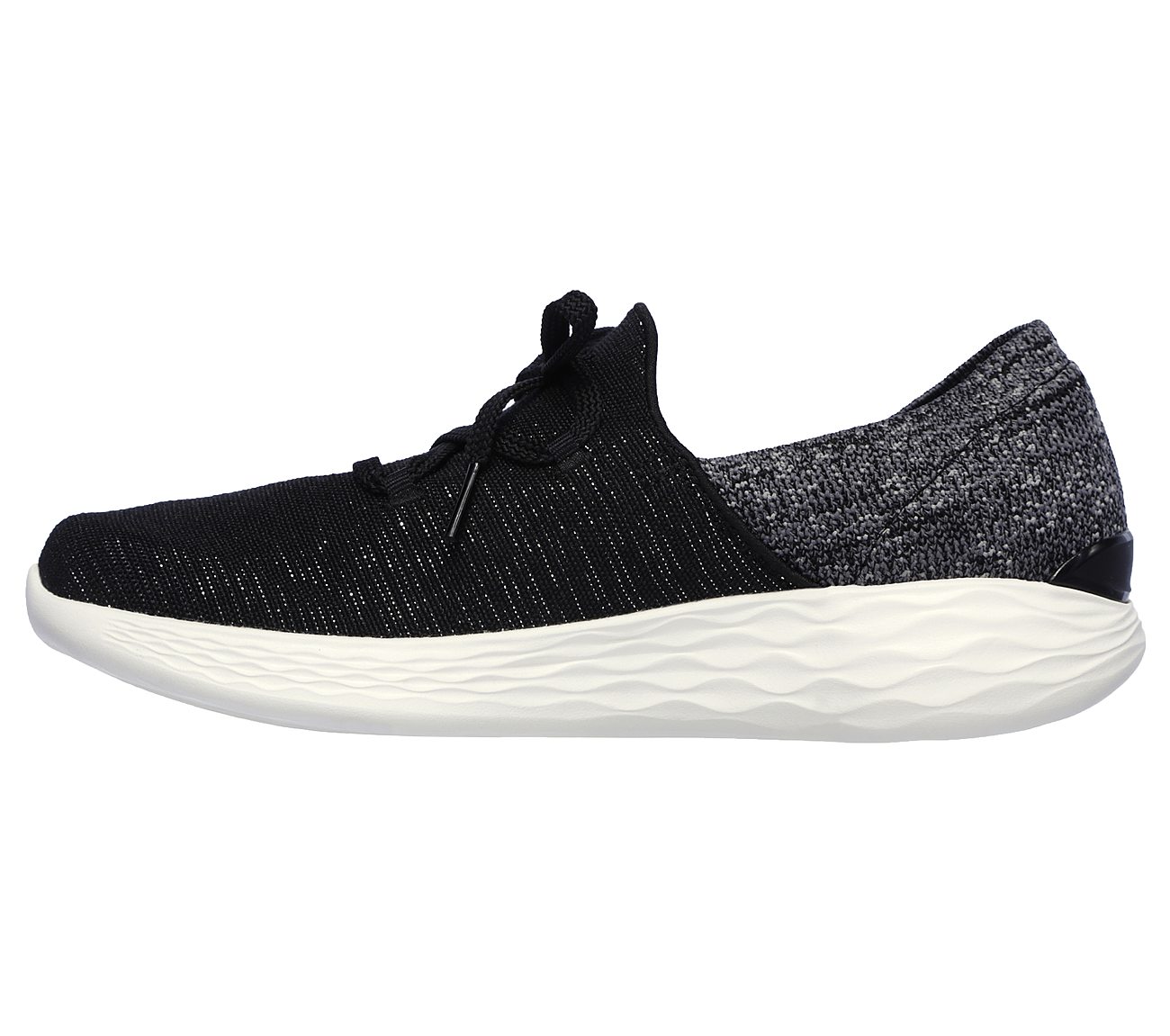 YOU - REVERE, BLACK/WHITE Footwear Left View
