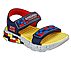 MEGA-CRAFT SANDAL, NAVY/RED Footwear Lateral View