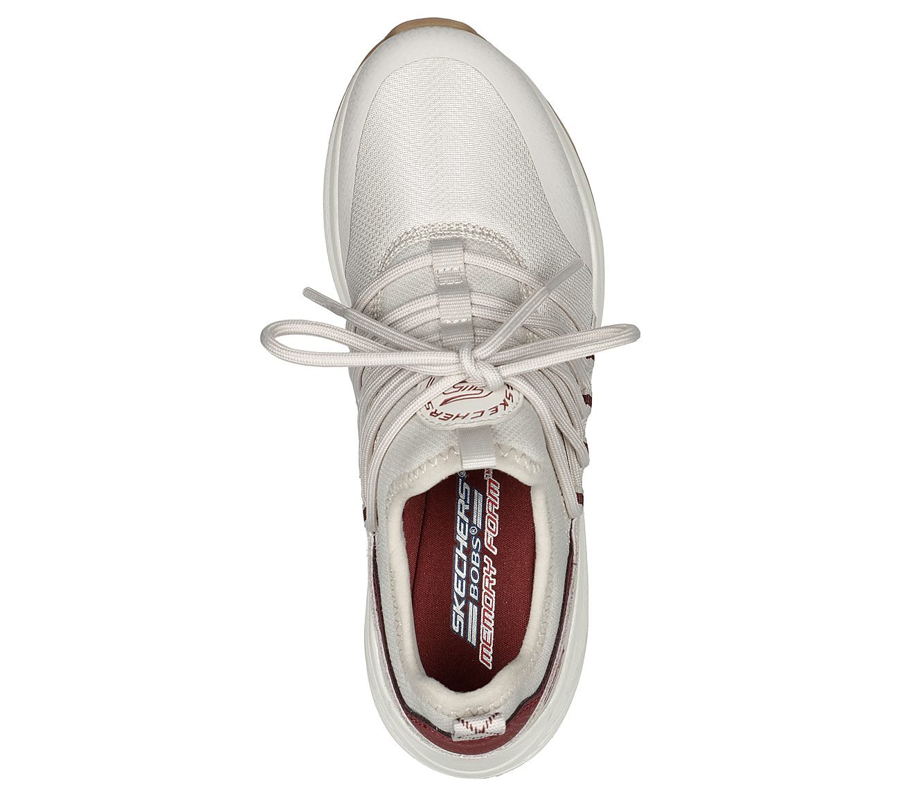BOBS SPARROW 2.0-SONIC LUV, OFF WHITE Footwear Top View