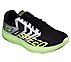 GO RUN RAZOR 3, BLACK/LIME Footwear Lateral View