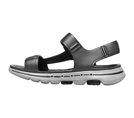 GO WALK 5 - BAYSIDE, BLACK/GREY Footwear Left View