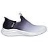 SKECHERS SLIP-INS: ULTRA FLEX 3.0 - BEAUTY BLEND, BLACK/WHITE Footwear Lateral View