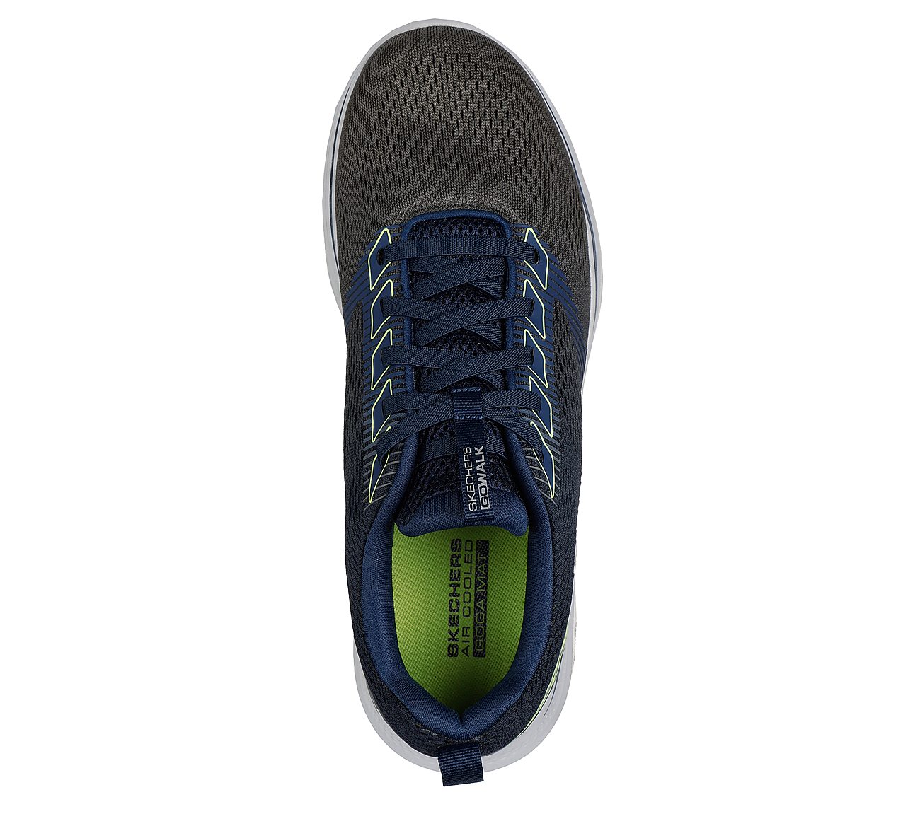 GO WALK 7 - HAHN, NAVY/LIME Footwear Top View