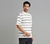 MISMATCH STRIPE PANEL TEE, WHITE