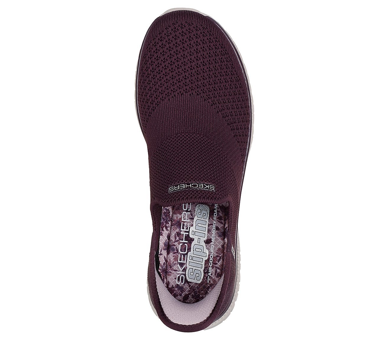 VIRTUE - SLEEK, WINE Footwear Top View