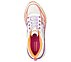 MAX CUSHIONING ELITE-EVEN STR, WHITE ORANGE Footwear Top View