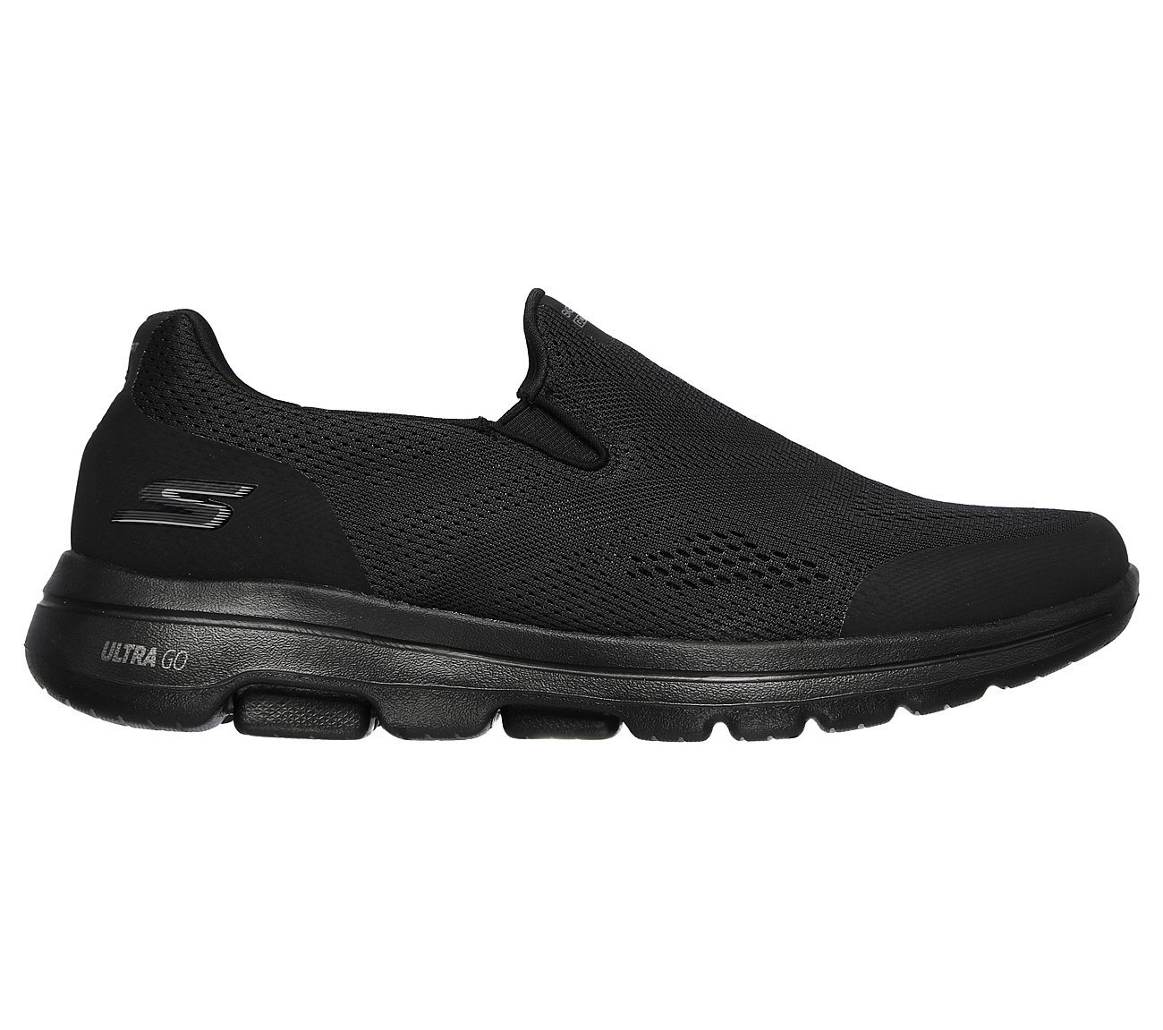 GO WALK 5 - QUADPLEX, BBLACK Footwear Lateral View