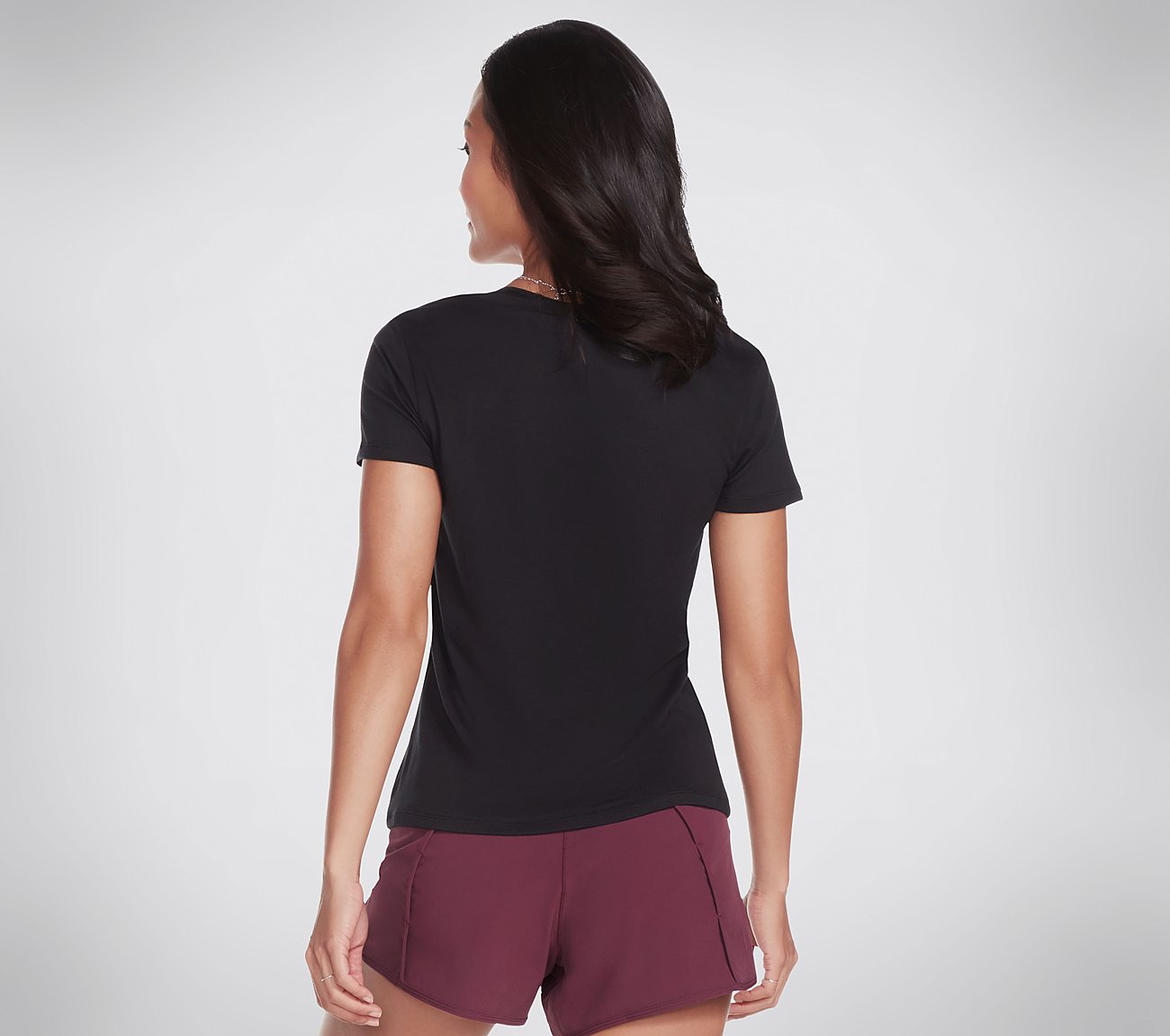 SKECHERS STAR T-SHIRT, BBBBLACK Apparels Top View