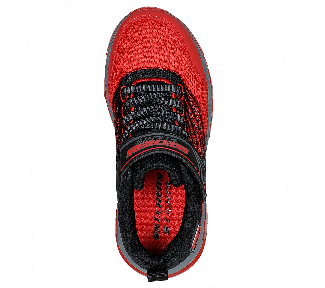 MEGA-SURGE - NEZCO, BLACK/RED Footwear Top View