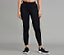 RIB PANELLED LEGGINGS, BLACK