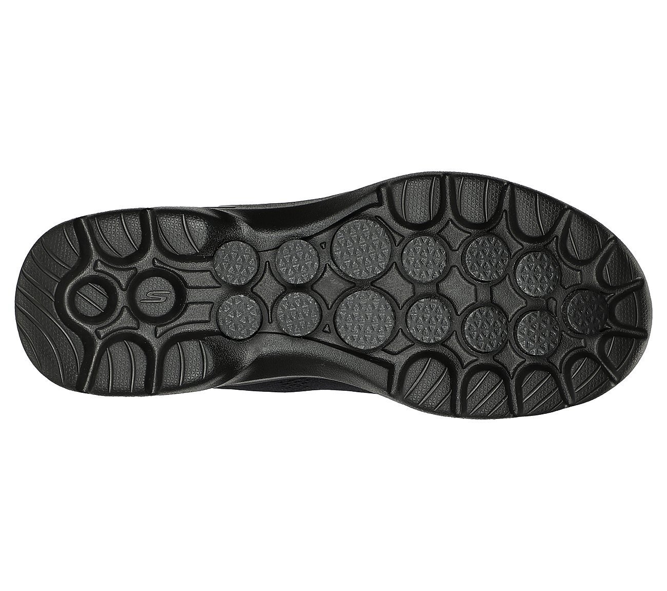 GO WALK 6, BBLACK Footwear Bottom View