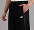 STRAIGHT SIDE SLIT PANTS, BLACK Apparels Right View