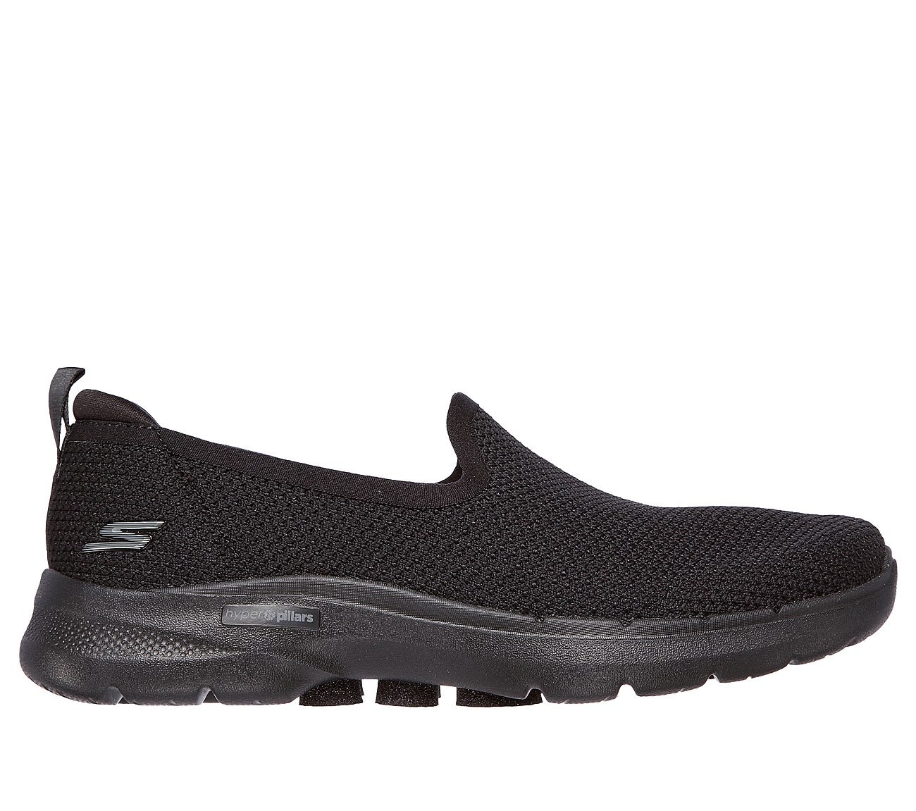 GO WALK 6 - CLEAR VIRTUE, BBLACK Footwear Lateral View