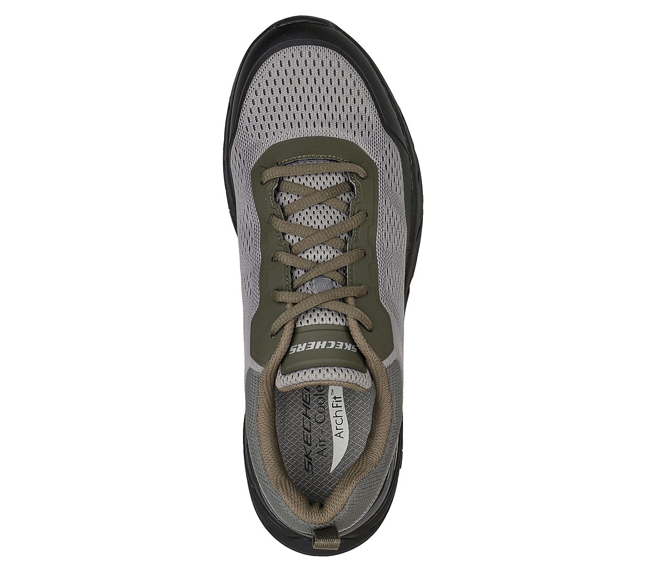 ARCH FIT BAXTER - PENDROY, GREY/BLACK Footwear Top View