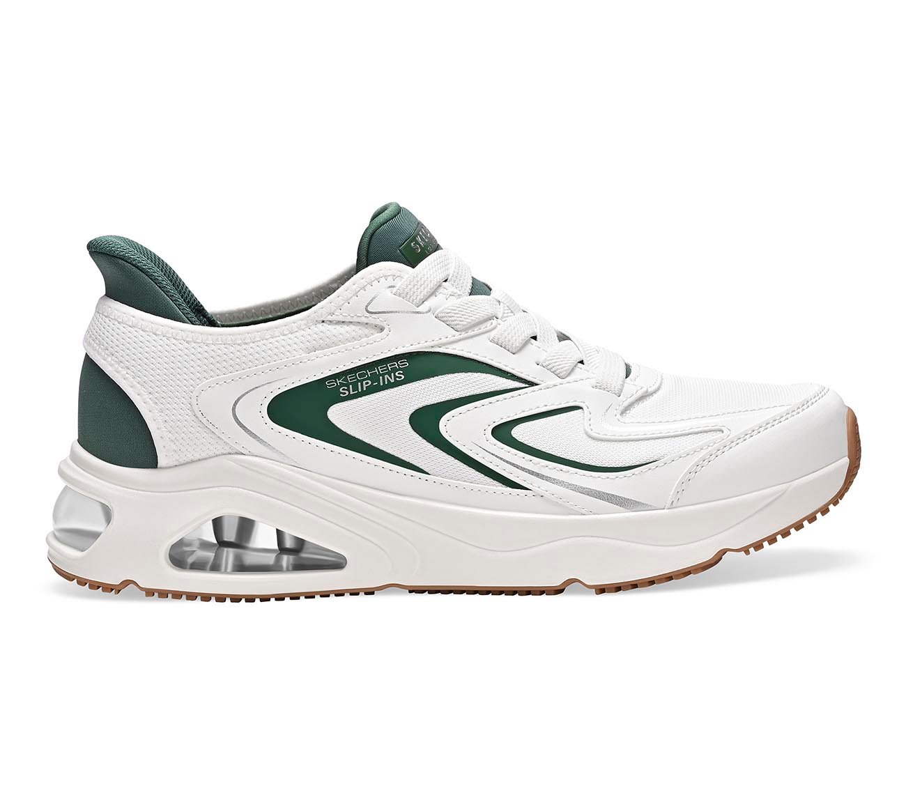 TRES-AIR UNO - VISION-AIRY SL, WHITE/GREEN Footwear Lateral View