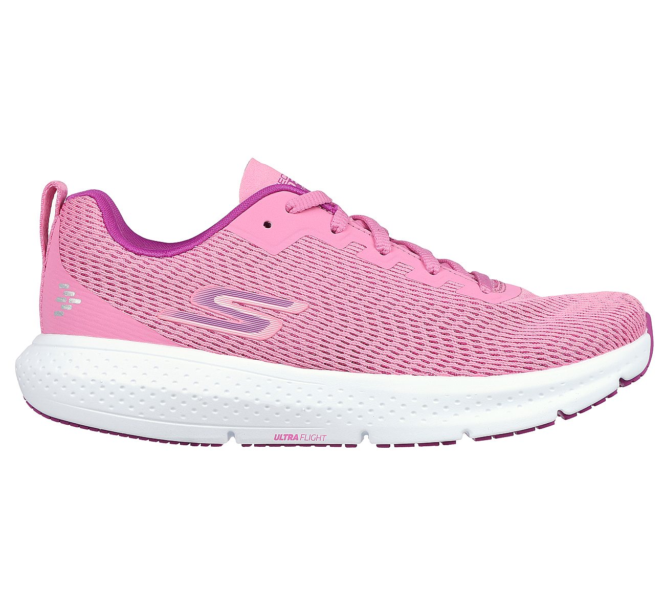 GO RUN SUPERSONIC, PPINK Footwear Lateral View