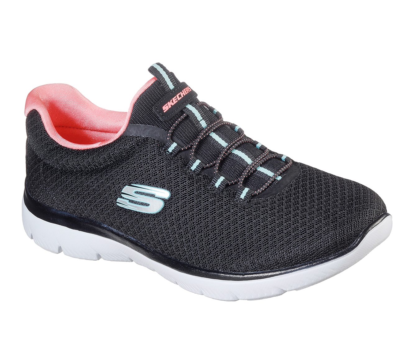 SUMMITS, BLACK/PINK Footwear Right View
