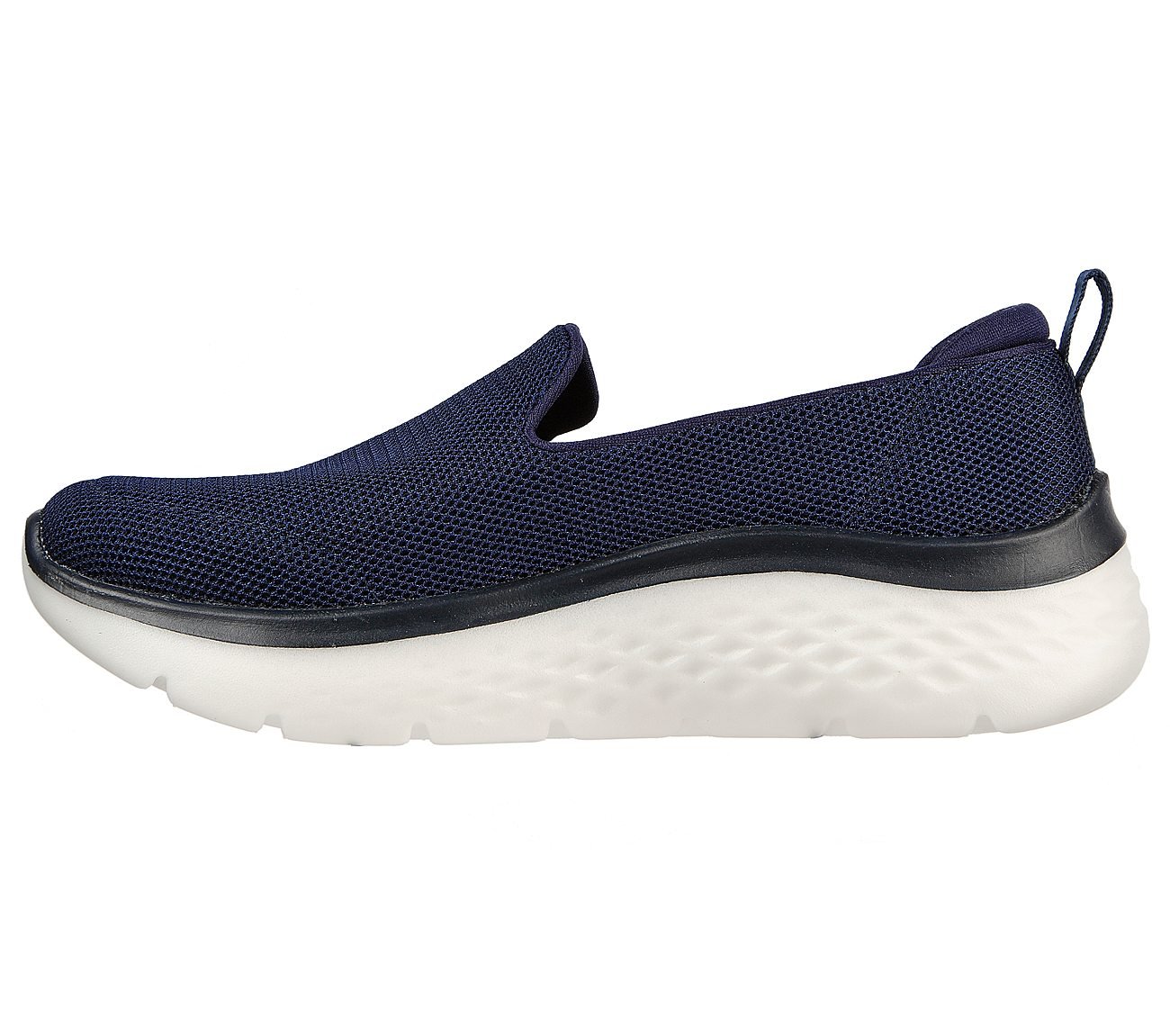 GO WALK HYPER BURST-EXTREME O, NAVY/WHITE Footwear Left View