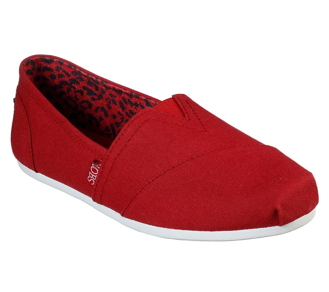 BOBS PLUSH - PEACE & LOVE, DDARK RED Footwear Right View