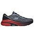 MAX CUSHIONING ARCH FIT 2, CHARCOAL/RED Footwear Lateral View