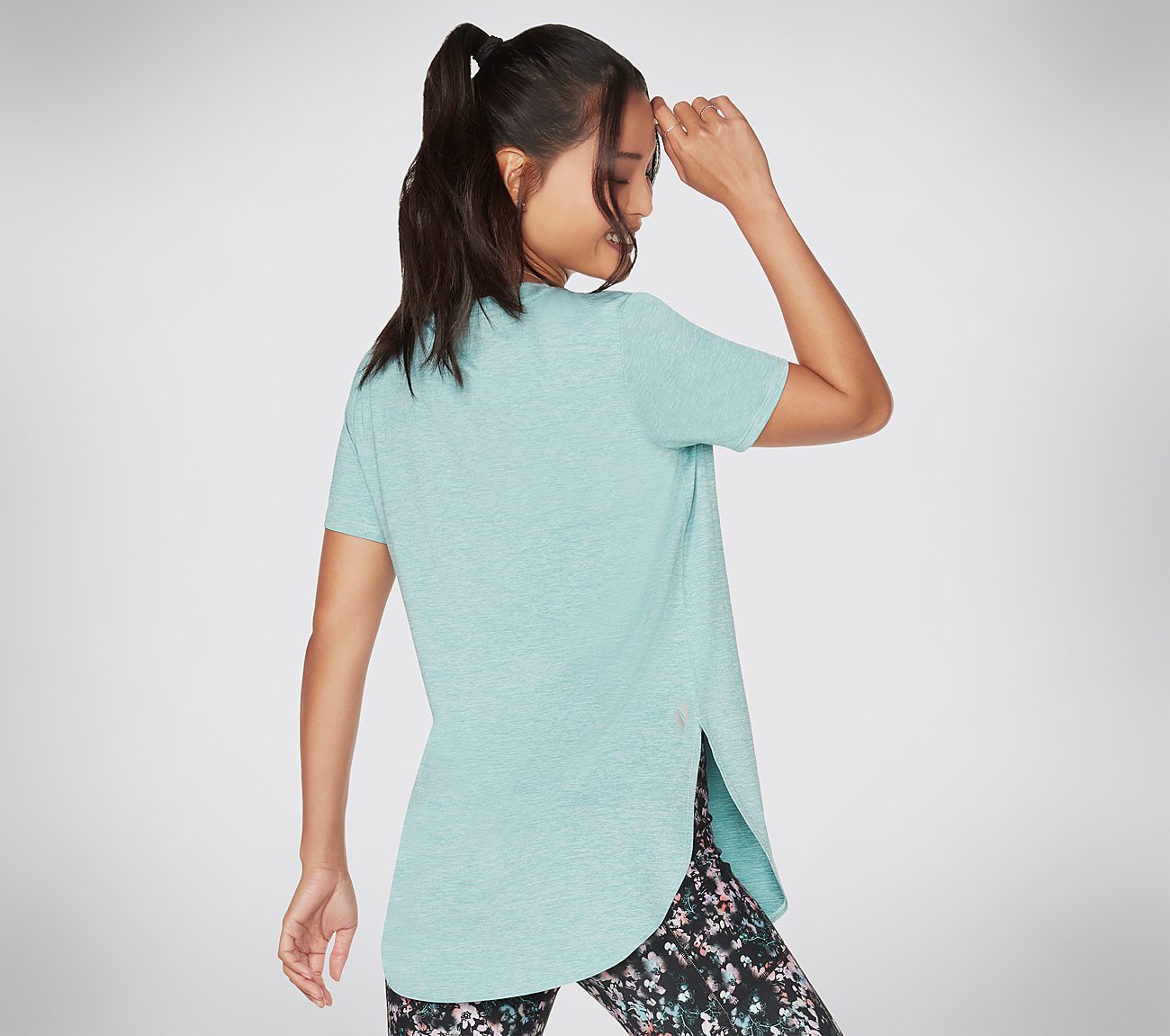 DIAMOND BLISSFUL TUNIC, TURQUOISE Apparels Top View