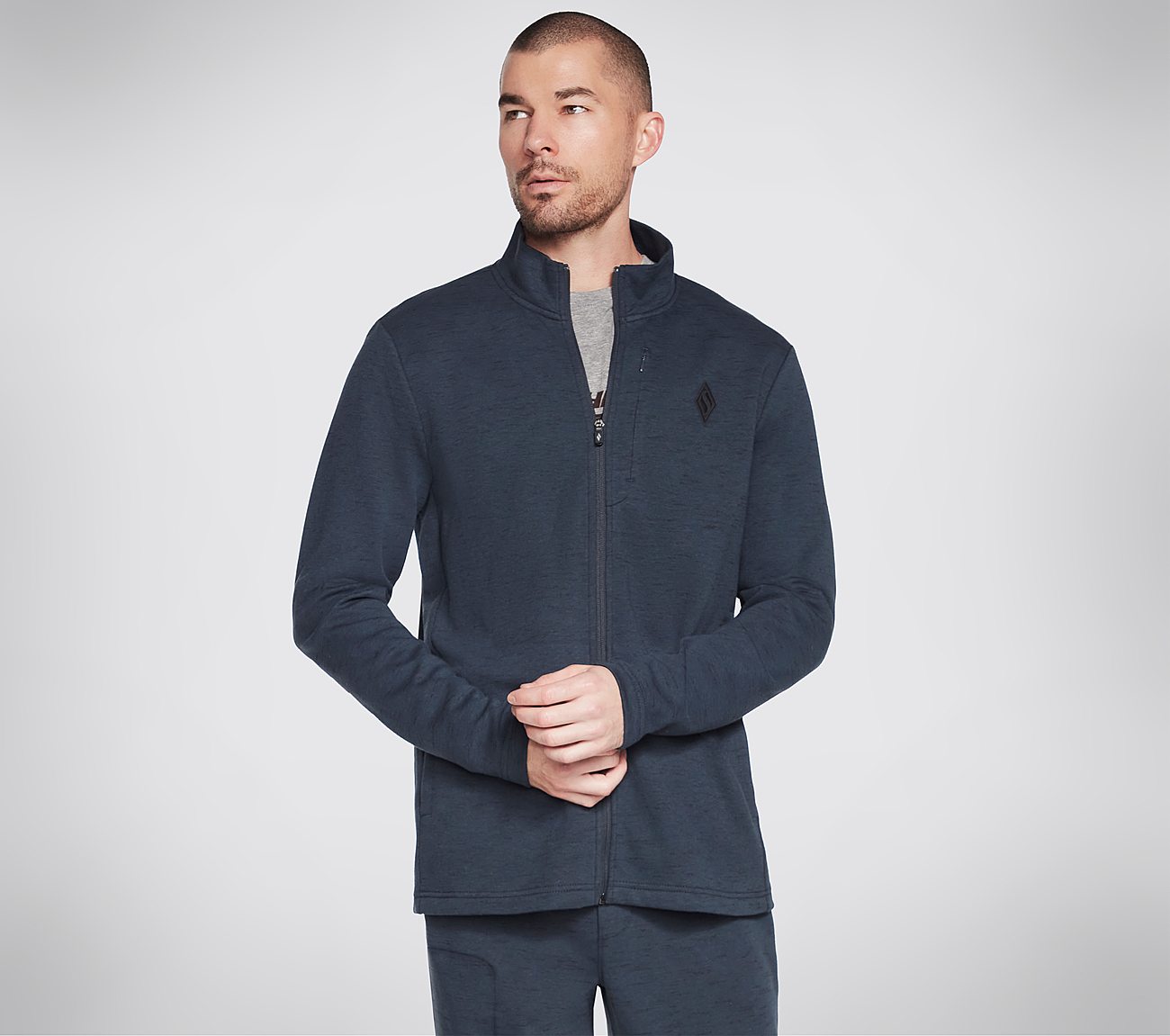 SKECHERS GOWALK STROLL JACKET, NNNAVY Apparels Bottom View