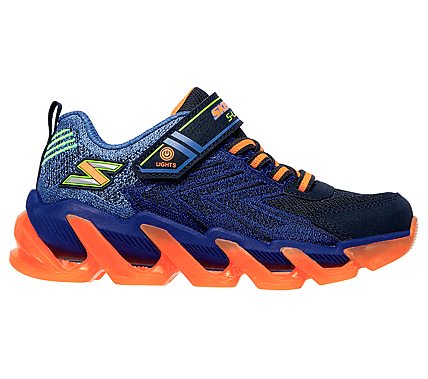 S LIGHTS-MEGA-SURGE, NAVY/ORANGE Footwear Right View