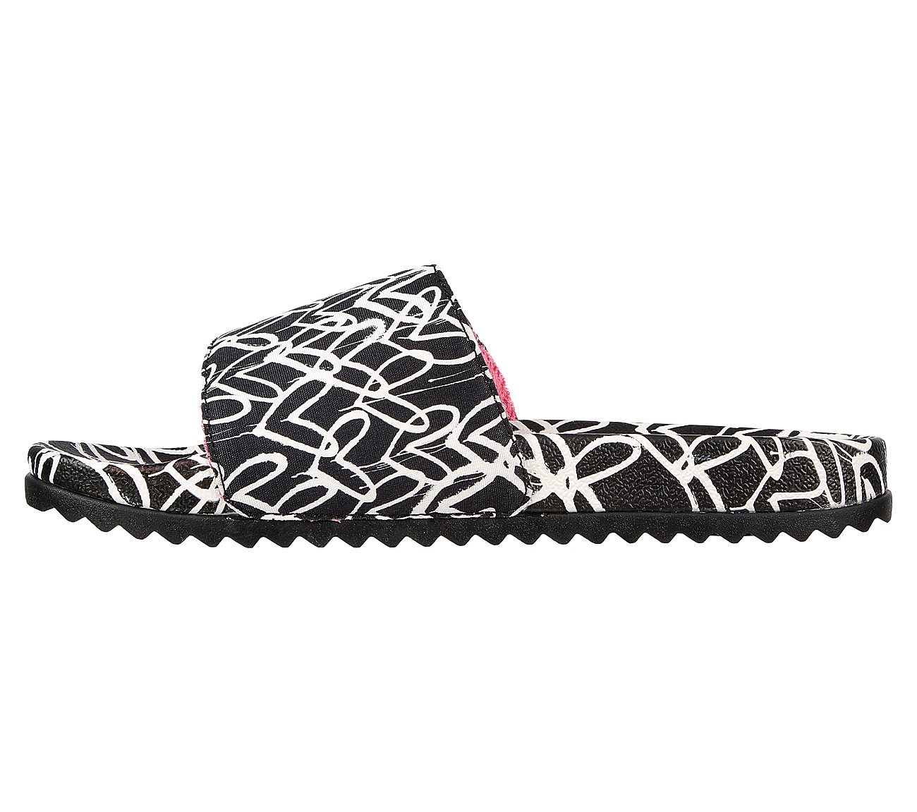 POP UPS 2-LOVE & SUMMER, BLACK/WHITE Footwear Left View