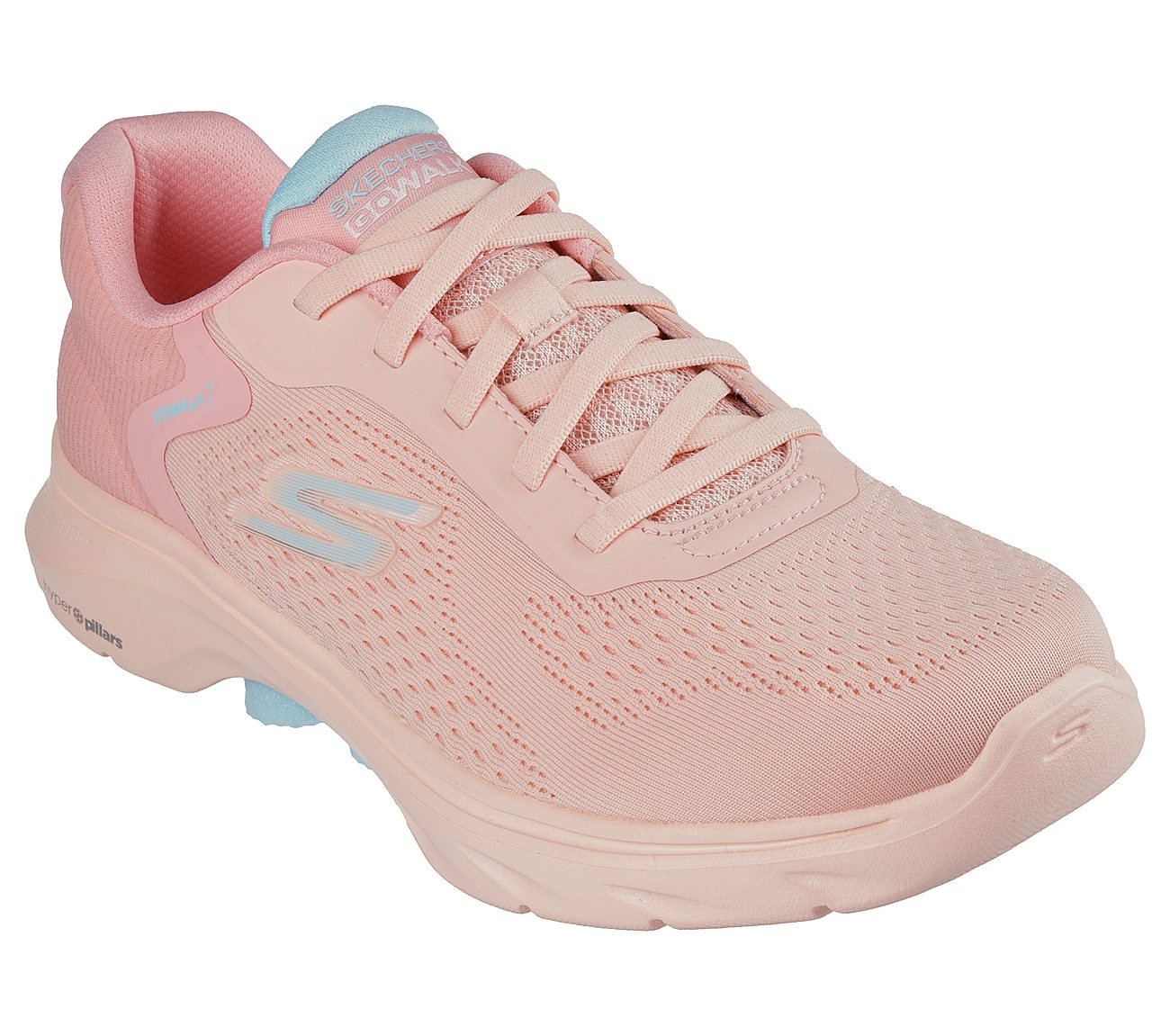 GO WALK 7 - COSMIC WAVES, PEACH Footwear Right View