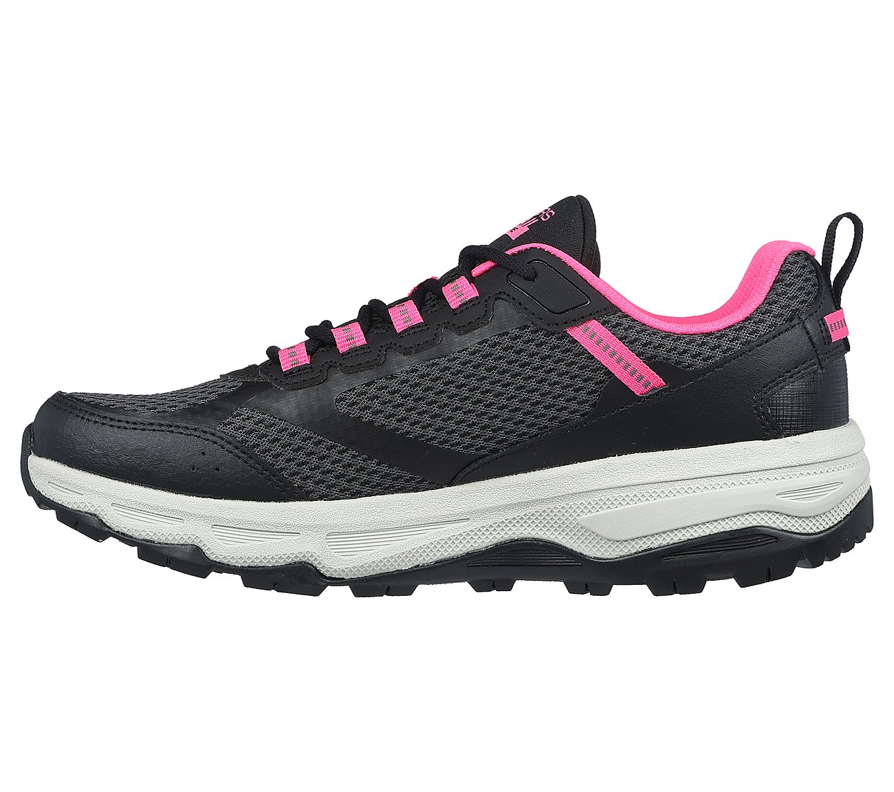 GO RUN TRAIL ALTITUDE, BLACK/PINK Footwear Left View