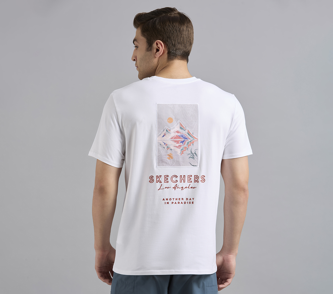 APPLIQUE PRINT T-SHIRT,  Apparel Left View