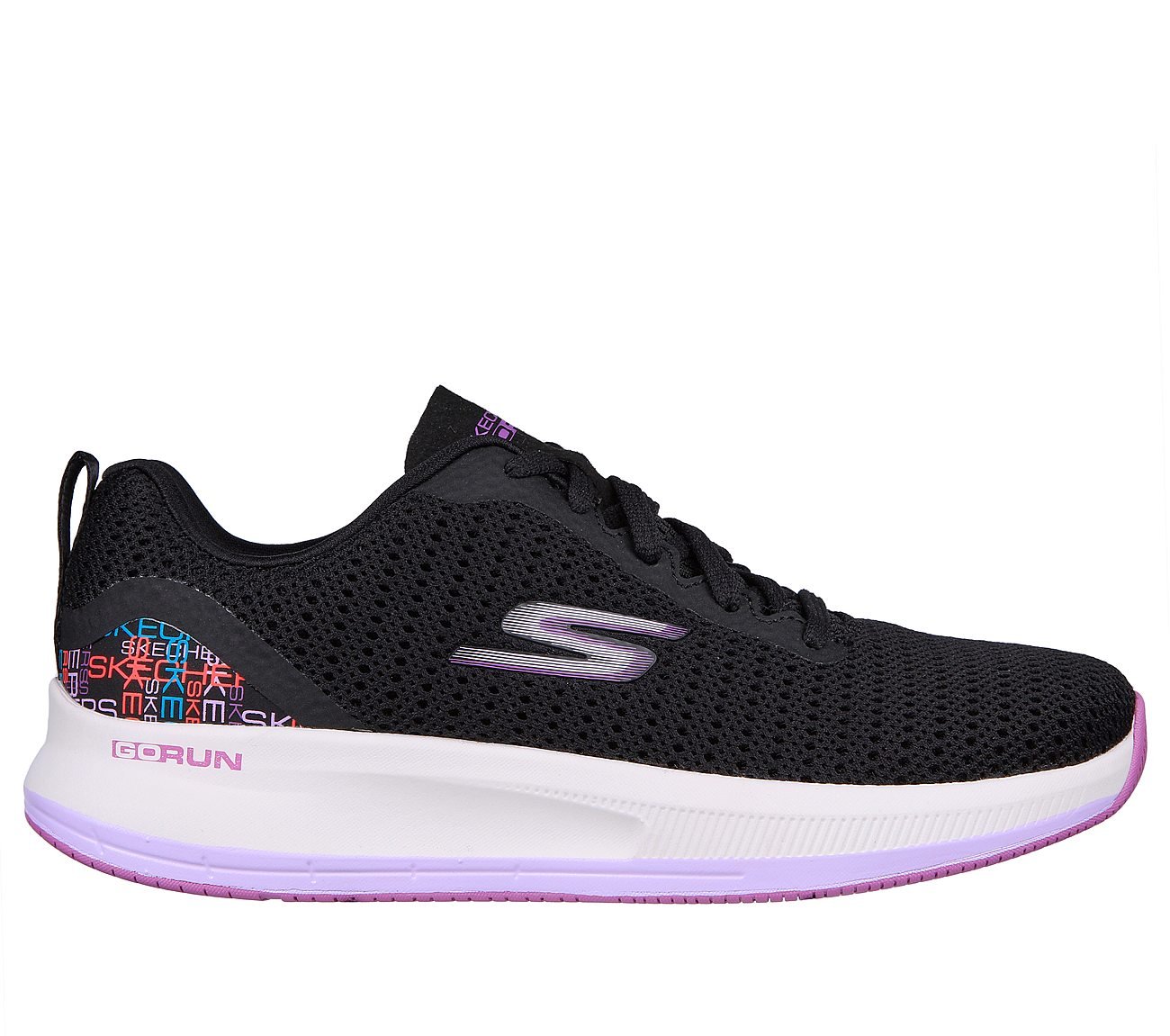 GO RUN PULSE-DRIVEN ENDURANCE, BLACK/MULTI Footwear Lateral View