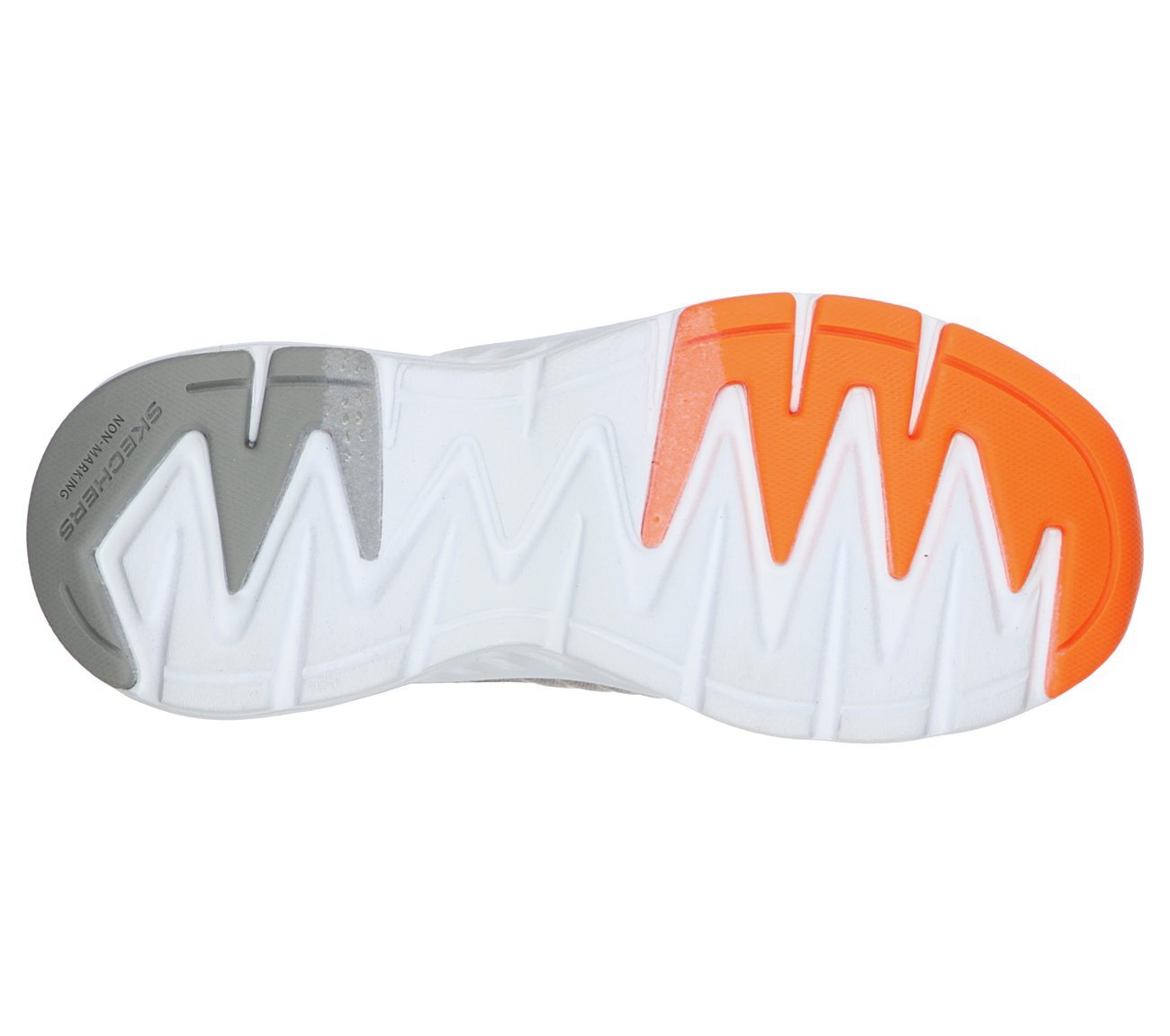 ELITE RUSH, GREY/ORANGE Footwear Bottom View