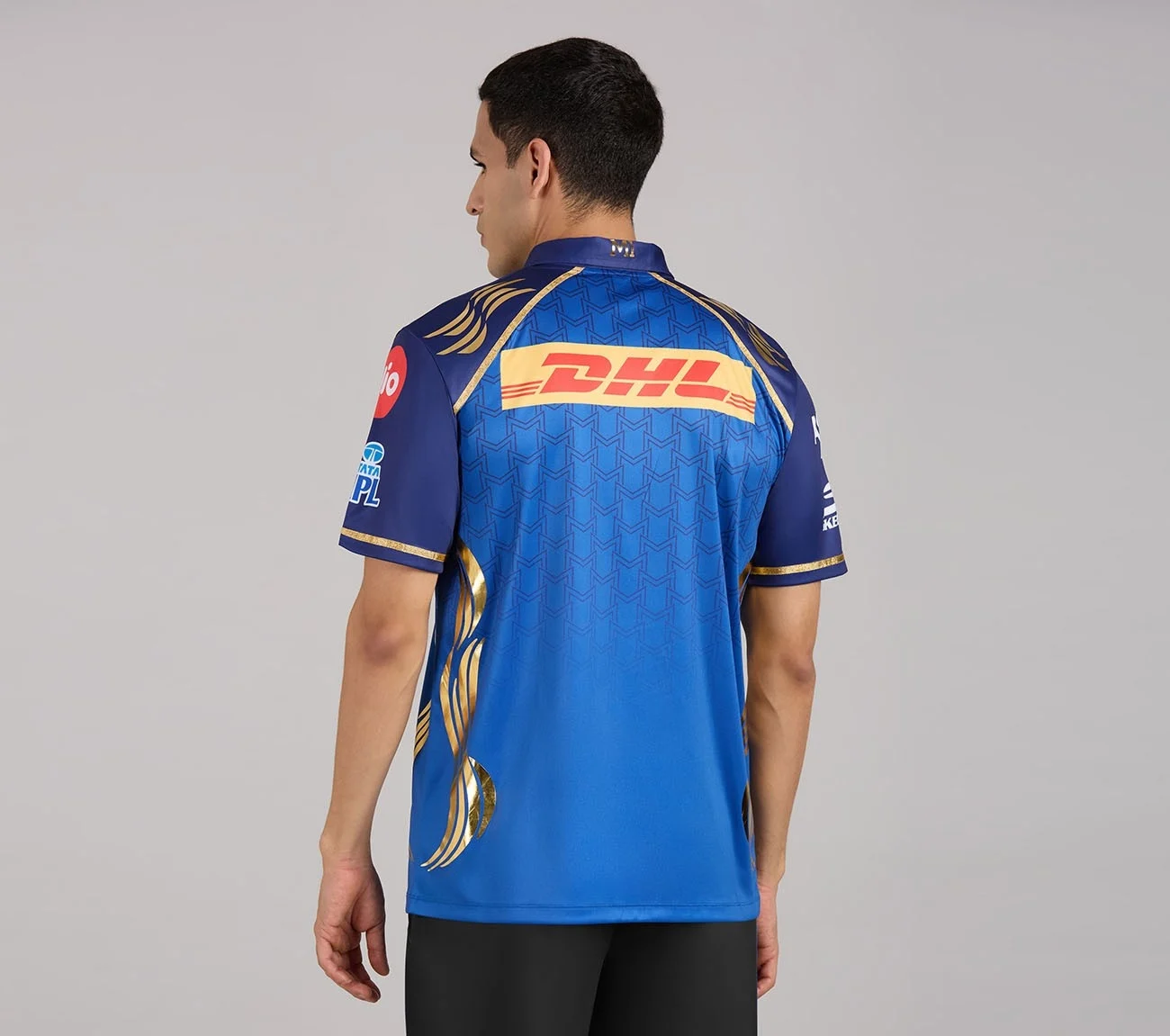 MUMBAI INDIANS IPL MEN'S REPLICA JERSEY 2026, ROYAL/NAVY/LIME