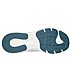 GO RUN SUPERSONIC MAX, NATURAL/BLUE Footwear Bottom View