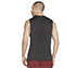 ON THE ROAD MUSCLE TANK, BLACK/CHARCOAL Apparels Top View