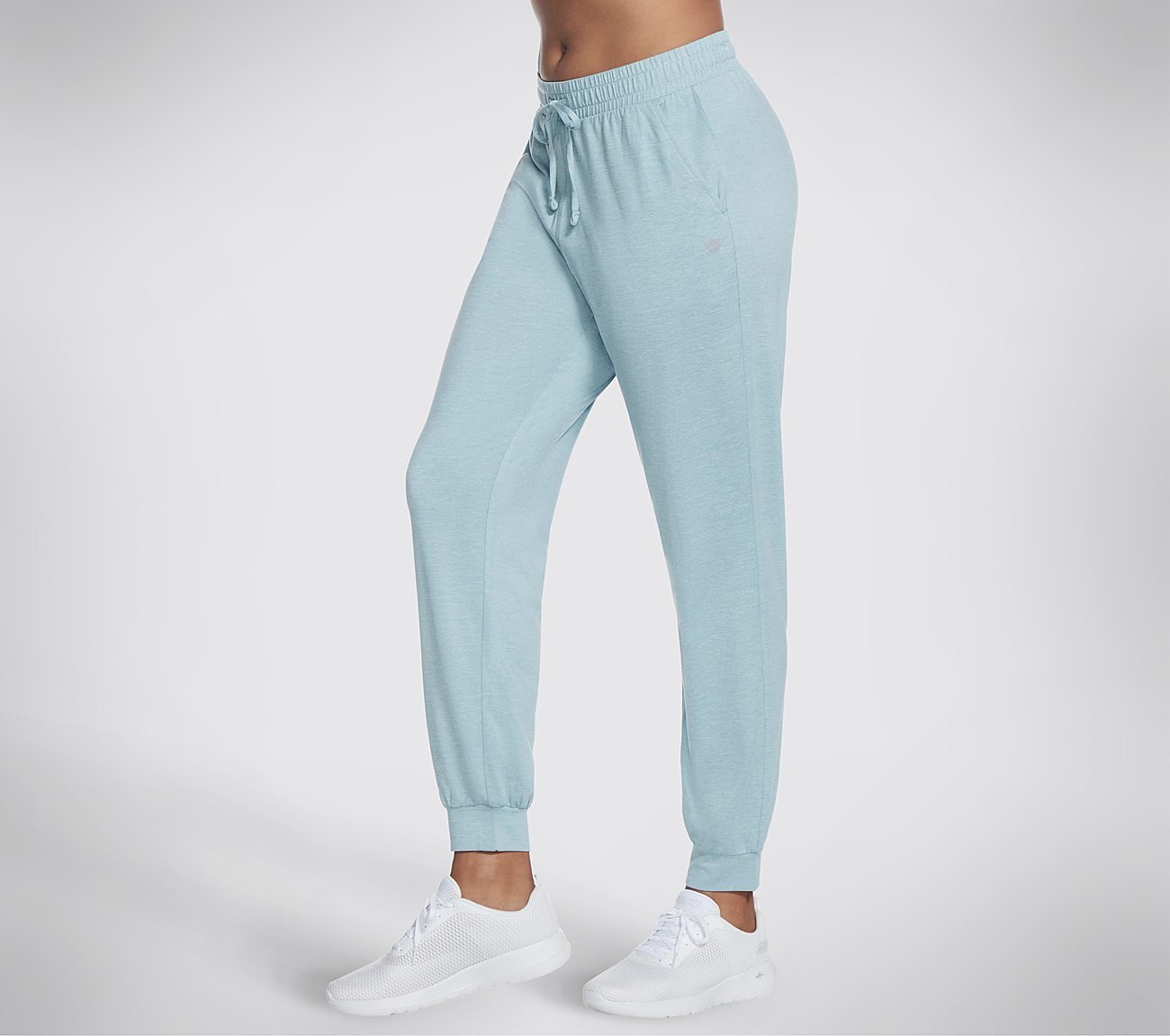 GODRI SWIFT JOGGER, LIGHT GREY/BLUE Apparels Lateral View