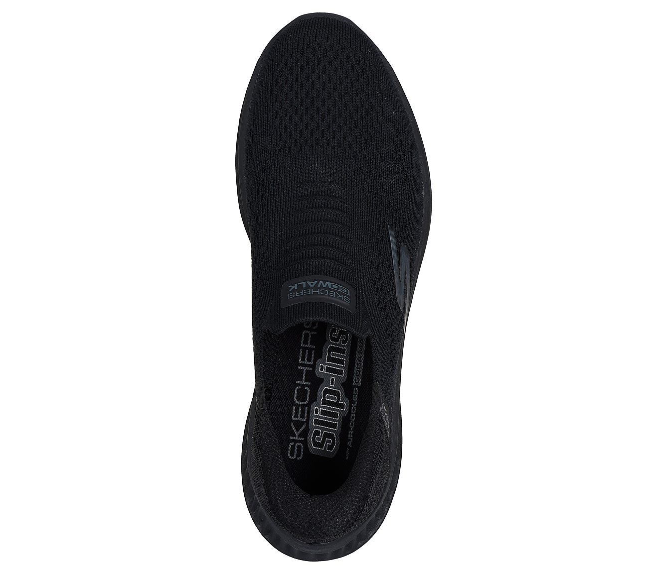 GO WALK NOW - SAUNTERED, BBLACK Footwear Top View