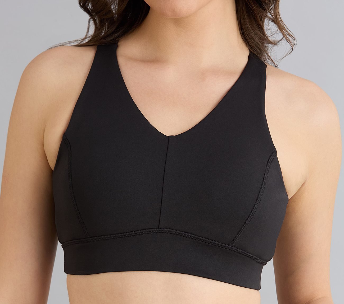 HIGH IMPACT SPORTS BRA, BLACK Apparels Right View